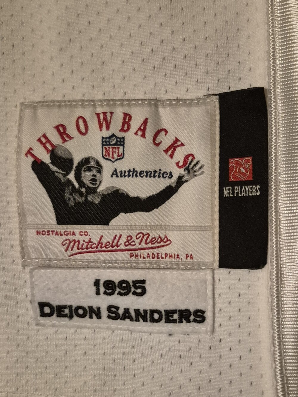 Dallas Cowboys Deion Sanders Mens Mitchell & Ness White Blue Sz 60 Or 4XL Jersey - Picture 5 of 10